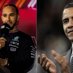 Lewis Hamilton(L), Barack Obama(R)
