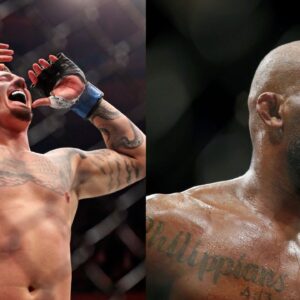 Tom Aspinall (L) Jon Jones (R)