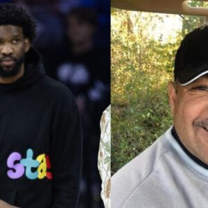 Joel Embiid (L) and Marcus Hayes (R)