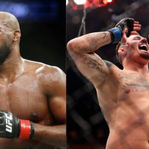 Jon Jones (L) and Tom Aspinall (R)