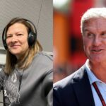Jennie Gow (L) and David Coulthard (R)