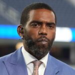 Randy Moss on the ESPN Monday Night Countdown set before a NFC Wild Card playoff football game between the Los Angeles Rams and the Arizona Cardinals at SoFi Stadium.