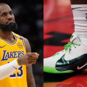 LeBron James and his new LeBronto shoe