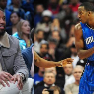 Tracy McGrady (L), Dwight Howard (R)