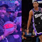 Gilbert Arenas (L) and De'Aaron Fox (R)