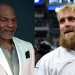 Mike Tyson (L), Jake Paul (R)