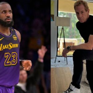 LeBron James (L) and Skip Bayless (R)