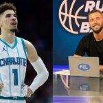 LaMelo Ball (L) and Chandler Parsons (R)