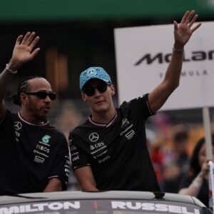 Lewis Hamilton GBR , Mercedes AMG Petronas Formula One Team, George Russell GBR
