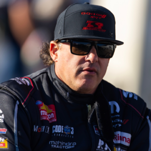 NHRA top fuel driver Tony Stewart during the US Nationals at Indianapolis Raceway Park.