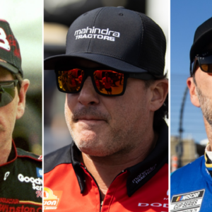 (L-R) NASCAR Cup Series champions Dale Earnhardt, Tony Stewart and Jimmie Johnson