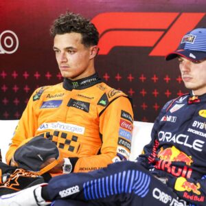 NORRIS Lando (gbr), McLaren F1 Team MCL38 and VERSTAPPEN Max (ned), Red Bull Racing RB20, portrait, press conference, PK, Pressekonferenz during the Formula 1 Grande Premio de Sao Paulo 2024
