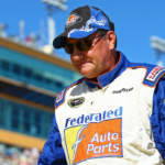 NASCAR Sprint Cup Series driver Ken Schrader during the Ford EcoBoost 400 at Homestead-Miami Speedway.