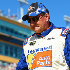 NASCAR Sprint Cup Series driver Ken Schrader during the Ford EcoBoost 400 at Homestead-Miami Speedway.