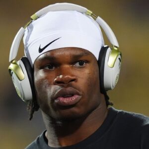 Colorado Buffaloes wide receiver Travis Hunter (12) before the game against the Cincinnati Bearcats at Folsom Field.