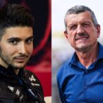 Esteban Ocon (L) and Guenther Steiner (R)