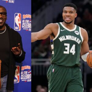 Shannon Sharpe (L), Giannis Antetokuonmpo (R).
