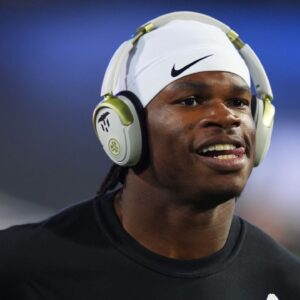 Colorado Buffaloes wide receiver Travis Hunter (12) before the game against the Cincinnati Bearcats at Folsom Field.