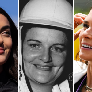 (L-R) Toni Breidinger, Sara Christian and Danica Patrick