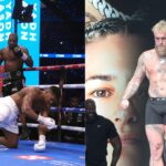 Daniel Dubois (L), Jake Paul (R)