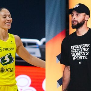 Sue Bird and Stephen Curry
