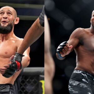 Khamzat Chimaev (L), Michael Page (R)