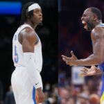 Lu Dort (L) and Draymond Green (R)