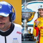 Daniel Ricciardo (L) and Alex Palou (R)