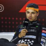 NORRIS Lando (gbr), McLaren F1 Team MCL38, portrait, press conference, PK, Pressekonferenz during the Formula 1 Grande Premio de Sao Paulo 2024