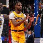 Draymond Green(R), Bronny James(Center), and Chris Paul(L)