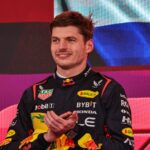 Max Verstappen (NED) - Oracle Red Bull Racing - Red Bull RB20 - Honda RBPT on the podium after the Formula 1 Lenovo Grande Premio de Sao Paulo 2024, scheduled to take place at Interlagos Circuit