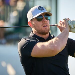 JJ Watt tees off on the first hole during the 2023 Annexus Pro-Am at TPC Scottsdale on Feb. 8, 2023. Pga Wm Phoenix Open Proam