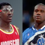 Hakeem Olajuwon and Shaquille O'Neal