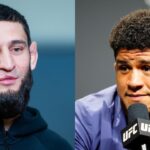 Khamzat Chimaev (L), Gilbert Burns (R)