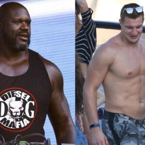 Shaquille O'Neal and Rob Gronkowski