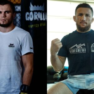 Umar Nurmagomedov (L), Merab Dvalishvili (R)