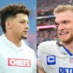 Aidan Hutchinson and Patrick Mahomes