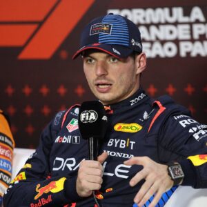 VERSTAPPEN Max (ned), Red Bull Racing RB20, portrait press conference, PK, Pressekonferenz during the Formula 1 Grande Premio de Sao Paulo 2024, 21th round of the 2024 Formula One World Championship