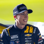 NASCAR Cup Series driver Carson Hocevar (77) during qualifying for the Daytona 500 at Daytona International Speedway.