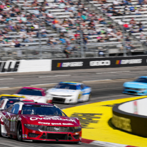 NASCAR Cup Series driver Noah Gragson (10) drives through turn four during the Cook Out 400 at Martinsville Speedway.
