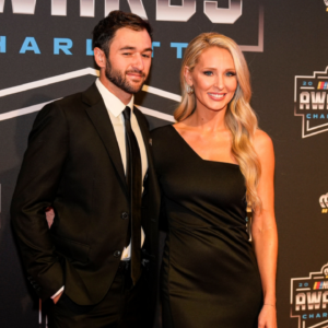 NASCAR Cup Series driver Chase Elliott (9) and his guest Ashley Anderson during the NASCAR Awards Banquet at Charlotte Convention Center.
