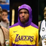 Kwame Brown, Bronny James and Gilbert Arenas