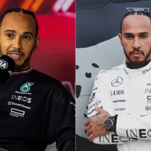 November 23 2024 Las Vegas NV, USA Mercedes AMG Petronas Motorsport driver Lewis Hamilton (44) of Team Great Britain takes second place in the Las Vegas Grand Prix. Lewis talks to the press about the 2024 season and his future in 2025