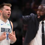 Luka Doncic (L) Kendrick Perkins (R)