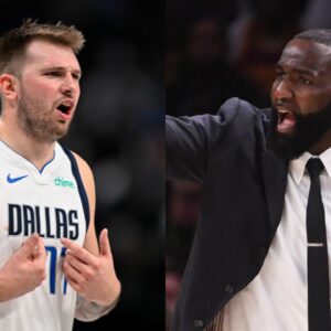 Luka Doncic (L) Kendrick Perkins (R)