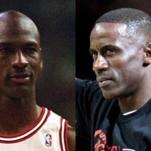 Michael Jordan and Vernon Maxwell