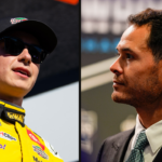 Christopher Bell (L) and Kyle Larson (R).