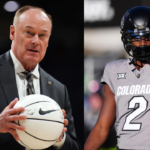 Rick George (L) and Shedeur Sanders (R)