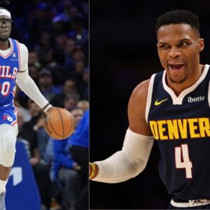 Reggie Jackson (L) and Russell Westbrook (R)