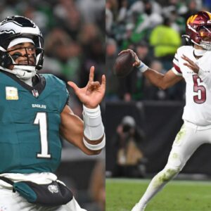 Jalen Hurts and Jayden Daniels